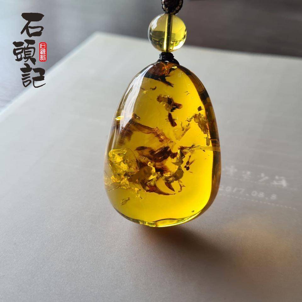 琥珀 四葉幸運草琥珀純銀墜子(棕) | ACJ 歐風小舖- Amber City Jewelry